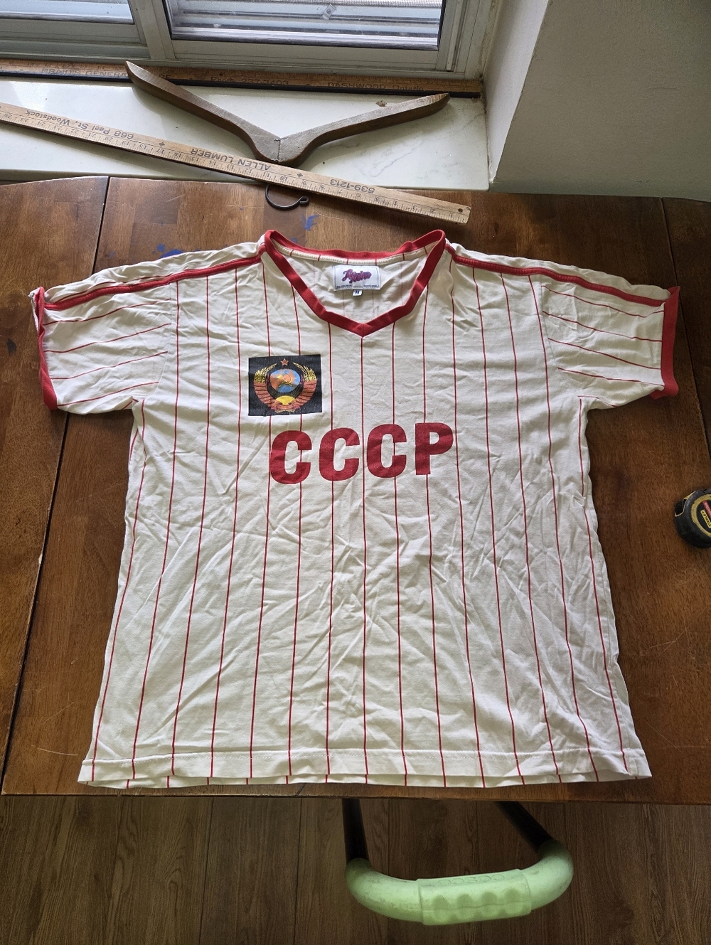 Soviet Union CCCP 1982 Away Retro Soccer Jersey - Liga Retrô - Size Medium